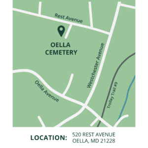 Historic Oella Cemetery map